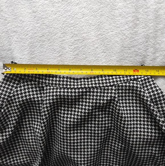 Houndstooth Skater Skirt Mini Size M - Picture 8 of 10